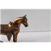 Image 2 : Brass Cast Metal Horse Figurine - 11" x 8"