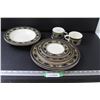 Image 1 : Mikasa Brand Dishes: (6) Plates, (2) Soup Bowls, (2) Mugs