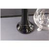 Image 4 : Black Art Glass Vase & Clear Rose Bowl Vase