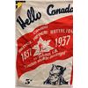 Image 3 : Vintage Style: Winnipeg General Store Strike Cloth Banner & Hello Canada Cloth Banner - 18" x 26"