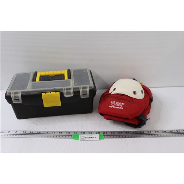 Knee Pads & Plastic Tool Box