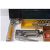 Image 2 : Socket Set in Case, Jobmate Organizer, (2) Staple Guns, Drill Bits - Assorted, (2) Timers, as is, Mi