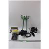 Image 1 : (2) Package of 'L' Cleat Nails, (2) Down Spout Supports, Bicycle Seat, 12v Plug in Light - as is, Mi