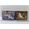 Image 1 : (2) Puzzles: Hockey & Santa - as is