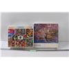Image 1 : (2) Puzzles: 8-in-1 Colorful & Carousel Horses