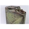 Image 4 : Vintage Metal Jeep Gasoline Jug - 18" x 13" x 6" - Some Damage