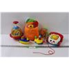Image 1 : (6) Retro Children's Toys: Fisher Price, Top, Popples, Sesame Street, Misc.