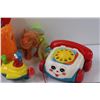 Image 2 : (6) Retro Children's Toys: Fisher Price, Top, Popples, Sesame Street, Misc.