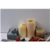 Image 2 : Candles Galore Lot: Pillar, Slender, Tealights!