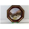 Image 1 : Discover Canada Quebec Winter Decorative Plate Framed - 15" x 15"