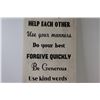 Image 3 : House Rules Canvas Plaque - 11 1/2" x 36"
