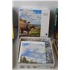 Image 3 : 1000pc Dog Puzzle - 26 3/4" x 19 3/4", 1000pc Great Expanse Puzzle - 26 3/4" x 19 3/4", 550pc Cat Pu