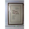 Image 1 : Paracelsus Quote Framed - 20 1/2" x 28"