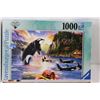 Image 4 : 1000pc Jungle Animal Puzzle - 27" x 20", 1000pc Orca Puzzle - 27" x 20" All As Is