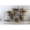 Image 1 : (2) Metal Wall Decorations - Approx 32" x 24"