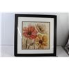Image 3 : (2) Pieces Of Floral Art Framed - Both 18" x 18"