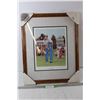 Image 1 : Nick Faldo Golf Painting Framed - 18" x 21"