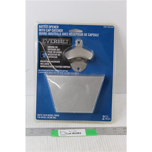 Bottle Opener With Cap Catcher