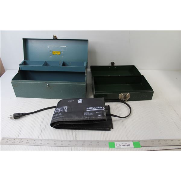 Battery Warmer - Tested Powers On, (2) Tackle Boxes