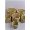 Image 3 : (2) Wicker Baskets 8"x12", Large Round Wicker Basket 14"x11.5", & (6) Round Wicker Baskets 4" - 8"