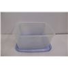 Image 4 : (3) Plastic Containers 7"x5"x3.5", Plastic Container 8"x6"x4", (2) 2-Pack Plastic Square Container 5