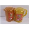 Image 3 : 2-Pack Square Plastic Container 4.5"x3.5" - NIB, Plastic Container w/ (2) White Lids, (3) Small Plas