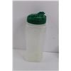 Image 4 : 1600 mL Plastic Liquid Container w/ Lid, (3) Small Juice Containers - NIB, (4) 12-Piece Plastic Cutl