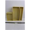 Image 1 : (4) Rubbermaid Containers 9"x6"x2", (4) Rubbermaid Containers 15"x3"x2", & (4) Rubbermaid Containers