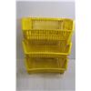 Image 2 : (6) Plastic Baskets 10"x6"x2.5", Plastic Basket 20"x9"x3", & (3) Stacking Plastic Baskets