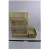 Image 1 : (6) Plastic Baskets 10"x6"x2.5" & (3) Stacking Plastic Baskets