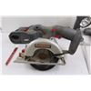 Image 2 : Superior Cordless Power Tools - Works: Reciprocating Saw w/ Blade, Circular Saw, Flashlight, Drill w