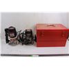 Image 1 : Craftsman Router 315.17480 - Works, Craftsman Router 315.17432 - Not Working, & Red Snap-On Tool Box