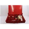 Image 2 : Red Tool Drawer w/ Assorted Hardware - 15"x12"x11"