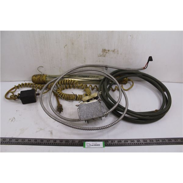 Blue Point Utility Light, Air Hose Extension Cord, & Metal Outlet - Missing Hardware