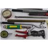 Image 2 : Chamber Alignment Wrench, Adjustable Wrench, Riveter, (3) Gauges, Picture Framing Pliers, Assorted