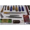 Image 3 : (13) Metal Files, 16 Piece Star Bit Set, Lawn Mower Sharpener, Misc.