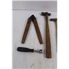 Image 2 : (2) Metal Files, Tack Hammer, (2) Ball Point Hammers, (2) Welding Hammers, Snap On Brake Spring Tool