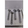 Image 3 : Rolling Head Pry Bar, (4) Crescent Wrenches, Assorted Pliers, Misc.