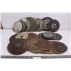 Image 1 : Assorted Sanding Disks, Assorted Sawblades,