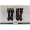 Image 1 : (2) Pairs of Ceramic Cowboy Boots 7.5"