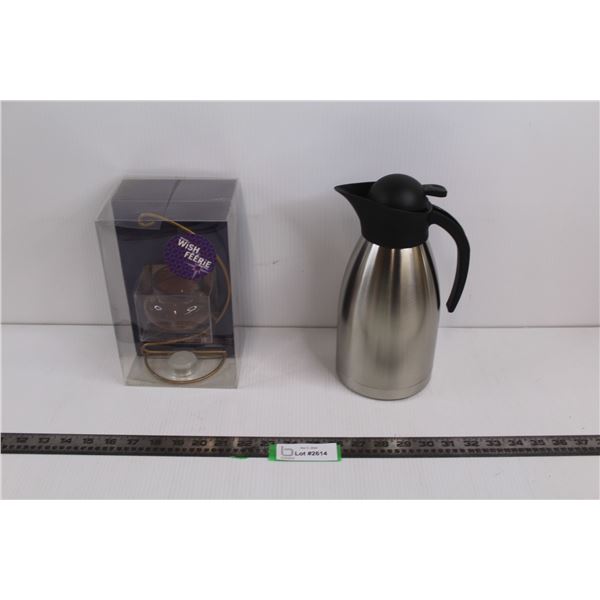 Hot & Cold Vacuum Flask 1.5L & Hanging Tea Light Holder