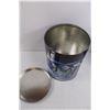 Image 3 : (2) 11"x8" Round Christmas Tins w/Lids