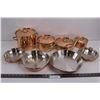 Image 1 : Stainless Steel Pots & Pans Set: (4) Pots w/ Lids, (4) Pans