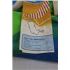 Image 2 : Collapsible Multicoloured Beach Chair w/Carry Bag 41.5"x16.5"