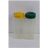Image 2 : Round 12.5" Plastic Snack Tray, (3) Round Plastic Dry Containers w/Lids, & (2) Plastic Drink Contain