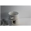 Image 2 : (16) pc Ceramic Fondue Set and Ceramic Cup