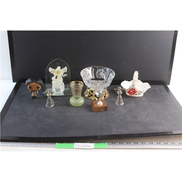 Candle Holder, Ghostbusters Figurine, Vase, Candy Bowl and Assorted Ornaments