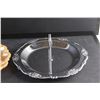 Image 2 : Peach Luster Divided Plate and Metal Serving Tray