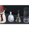 Image 4 : Ceramic Snowman Candle Holder, 2016 Art Calendar, (4) Glasses and (2) Bells