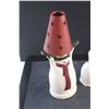 Image 5 : Ceramic Snowman Candle Holder, 2016 Art Calendar, (4) Glasses and (2) Bells